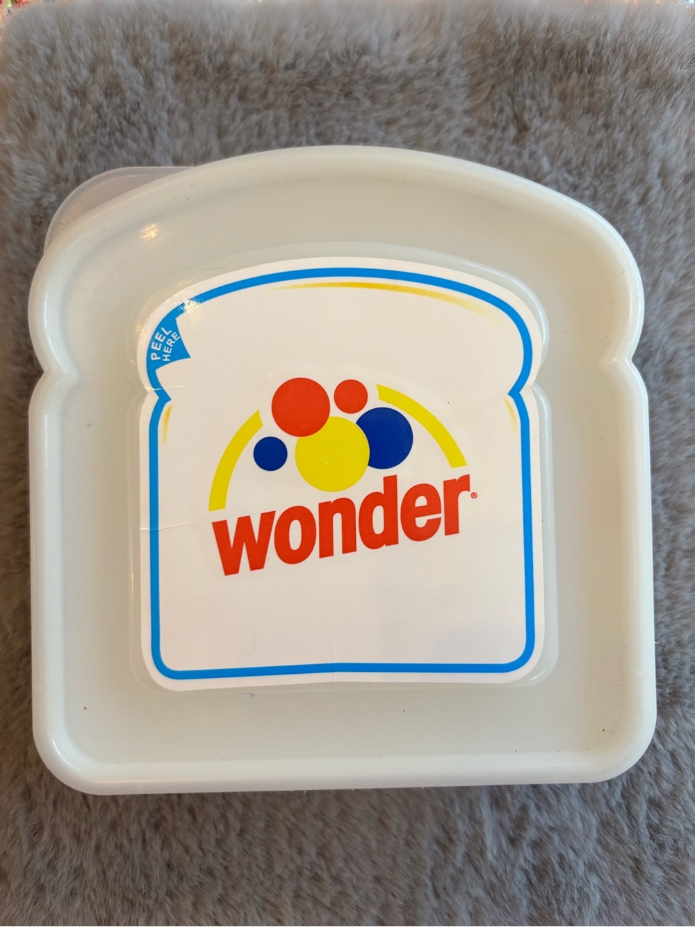 Wonder Bread sandwich container, collectible 2010 Hostess